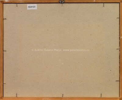  / Krajina s reklamním jablkem a letadlem / Kamil Lhoták