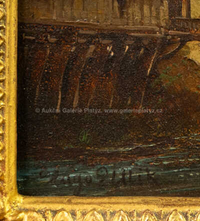  / Město u alpského jezera / Hugo Ullik