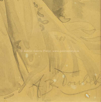  / Matka s dcerou v salonu / František Bohumil Doubek