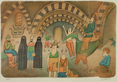  / Rušný den na Grand bazaru / Adolf Born