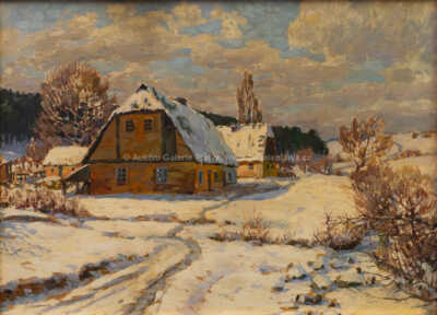  / Chalupy v zimě / Gustav Macoun