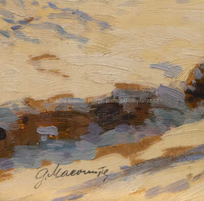  / Chalupy v zimě / Gustav Macoun