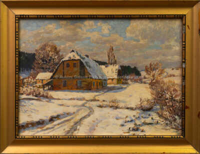 Gustav Macoun - Chalupy v zimě