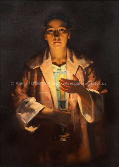  / Dívka se svíčkou / Otakar Číla