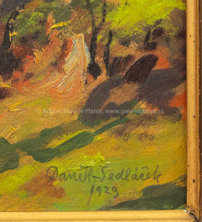  / Podzim u potoka / František Daněk - Sedláček