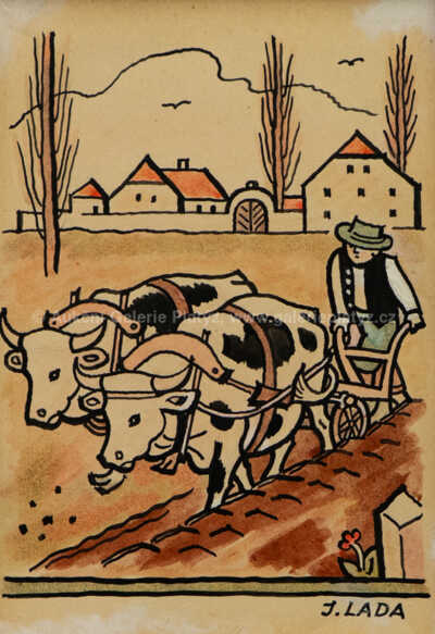  / Práce na poli / Josef Lada