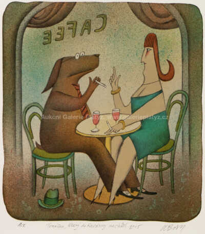  / V kavárně / Adolf Born