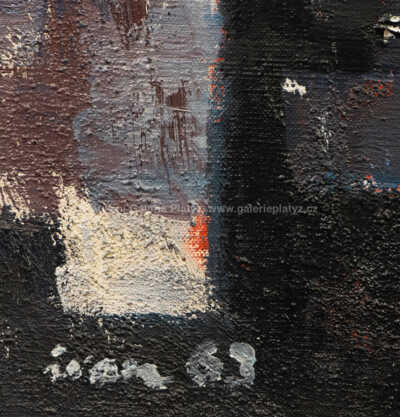  / Žena v bílých šatech s modrými korály / Ivan Sedliský