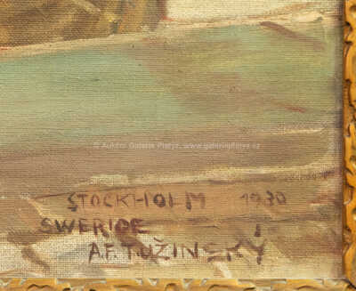  / Přístav ve Stockholmu / Alois Tužinský (Tužina)