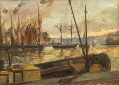  / Přístav ve Stockholmu / Alois Tužinský (Tužina)