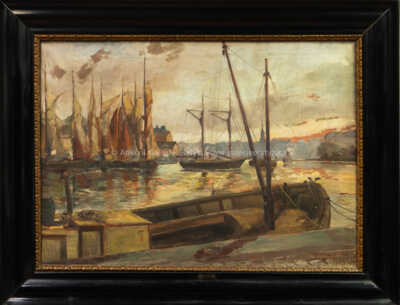 Alois Tužinský (Tužina) - Přístav ve Stockholmu