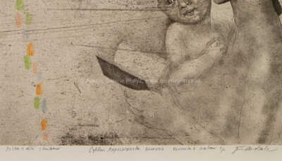  / Matka a dítě s knihou (Z cyklu Appasionata humana) / Jiří Anderle