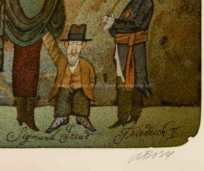  / Setkání Sigmunda Freuda s pruským králem / Adolf Born