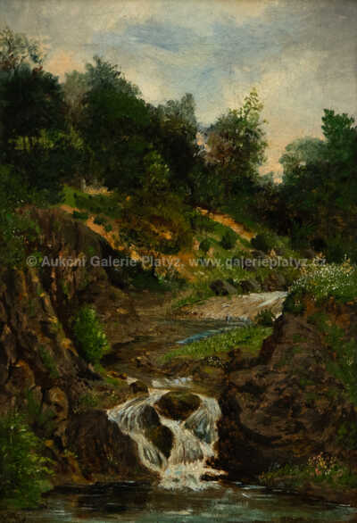 / Krajina s bystřinou / Albín Lhota