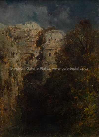  / Krajina se zříceninou / A. B. Piepenhagen