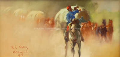  / Vojenská jízda / Istvan Burchard Belavary