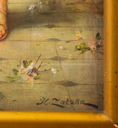  / Žena s papouškem / Hans Zatzka