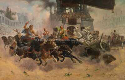  / Závody vozatajů v Římě / Adolf (Constantin) Baumgartner - Stoiloff