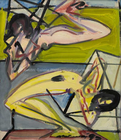  / Dva akty (oboustranná malba) / Jiří Načeradský