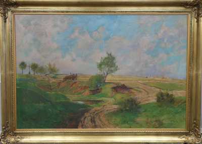 František Hudeček - Povoz v krajině