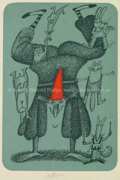  / Klaun se zvířátky / Adolf Born