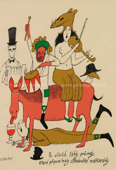  / Středověké maškarády / Adolf Born