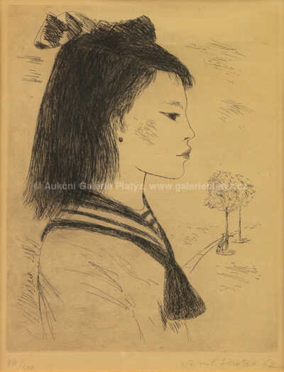  / Dívka s mašlí / Kamil Lhoták