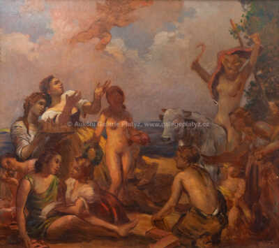  / Návrh opony Žateckého divadla / Oskar Brázda