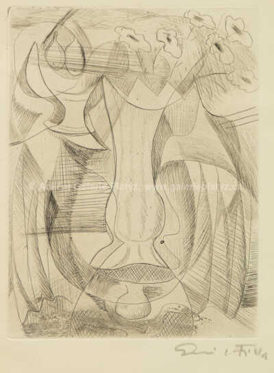  / Zátiší s květinami / Emil Filla