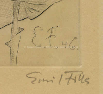  / Ruka s růží / Emil Filla