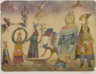  / Pozdrav La Fontainovi / Adolf Born