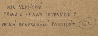  / Velký renezanční portrét / Ivan Sedliský