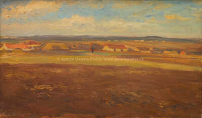  / Pohled na vesnici / Vlastimil Rada