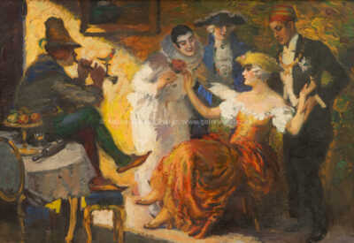  / Pierot s kolombínou / František Xaver Naske