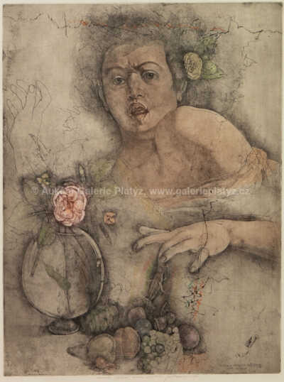  / Ještěrka (podle Caravaggia) / Jiří Anderle