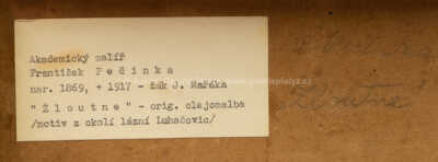  / Žloutne (Motiv z okolí lázně Luhačovice) / František Pečínka