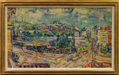 Bohumír Dvorský - Praha od Jiráskova mostu