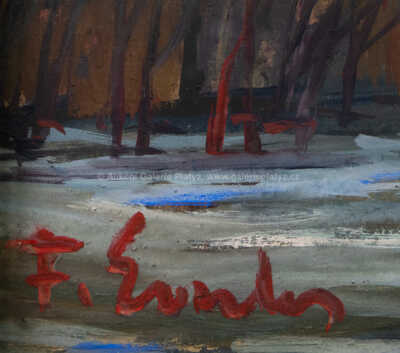  / Karlův most v zimě / František Emler