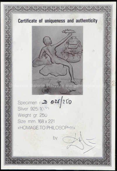  / Hommage á Philosophy / Salvador Dalí