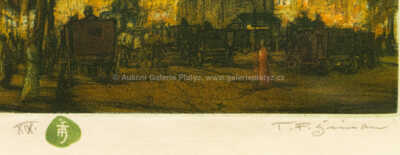  / Boulevard St. Denis v noci / František Tavík Šimon