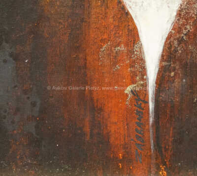  / Portrét ženy nad krajinou / Vlastimil Zábranský