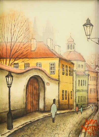  / Konvolut dvou kusů - Pražské motivy / Ivan Svatoš