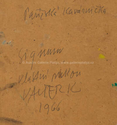  / Pařížská kavárnička / Karel Valter