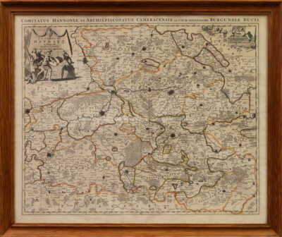  / Konvolut historických map 17. a 18. stol. - kolorované mědirytiny / Kolektiv autorů