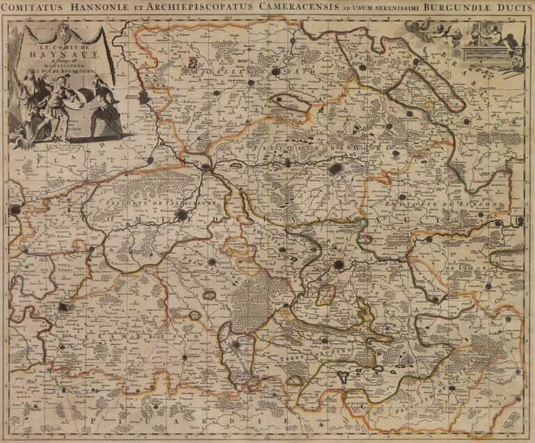  / Konvolut historických map 17. a 18. stol. - kolorované mědirytiny / Kolektiv autorů