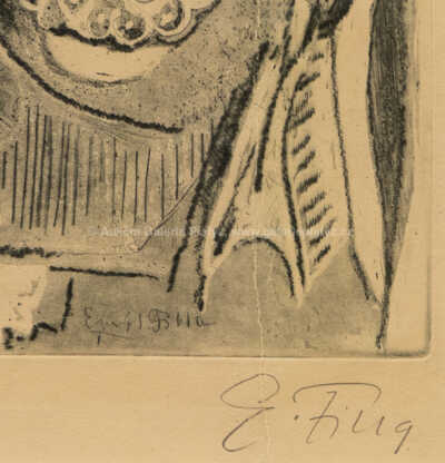  / Zátiší s vázou s květinami / Emil Filla