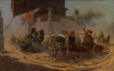  / Závod vozatajů v Římě / Adolf (Constantin) Baumgartner - Stoiloff