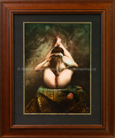 Jan Saudek - Dáma v divadelní lóži