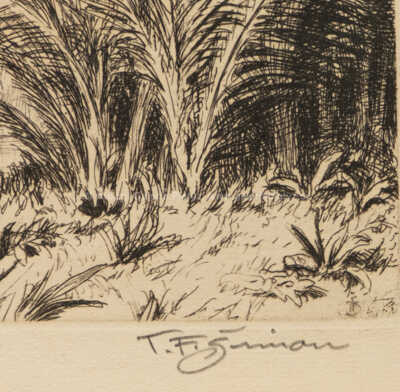  / Palmy, z cyklu Dva listy z Cejlonu / František Tavík Šimon