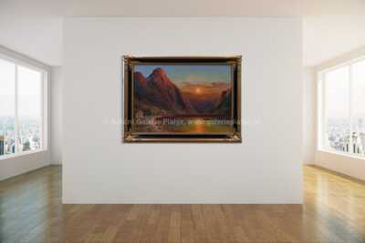  / Západ slunce nad fjordem Naero / Karl Kaufmann